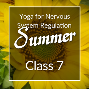 Yoga for Nervous System Regulation Summer series, Class 7.